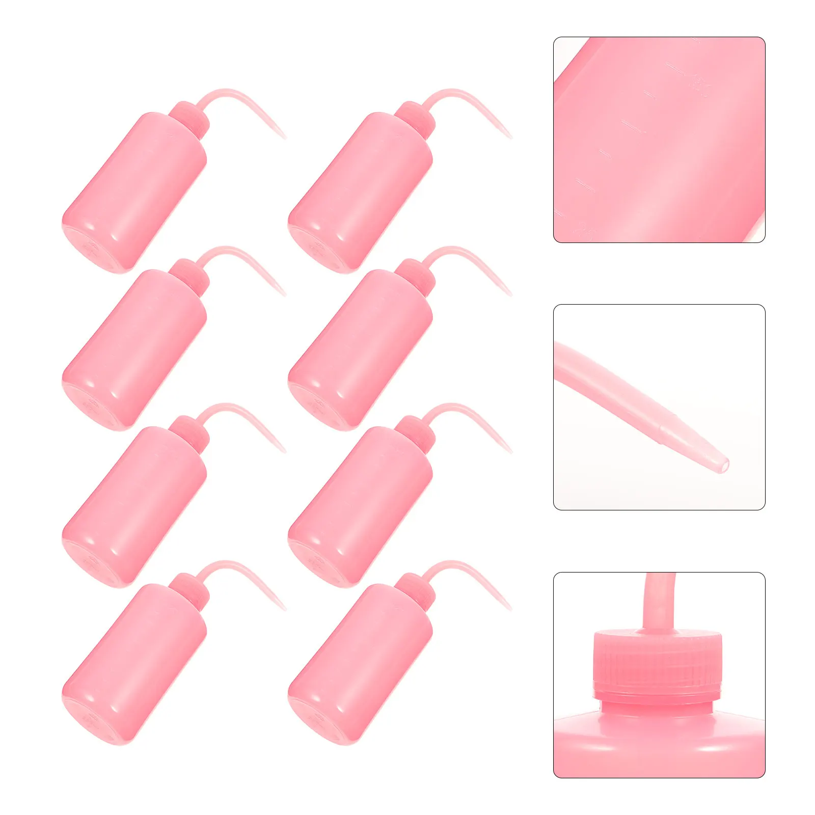 8 Pcs 250ml Pink Eyelash Cleansing Bottle Graduations Extensions Wash Squeeze Bend Mouth Empty ABS Flexible Durable Packaging
8 Pcs 250ml Pink Eyelash Cleansing Bottle Graduations Extensions Wash Squeeze Bend Mouth Empty ABS Flexible Durable Packaging
