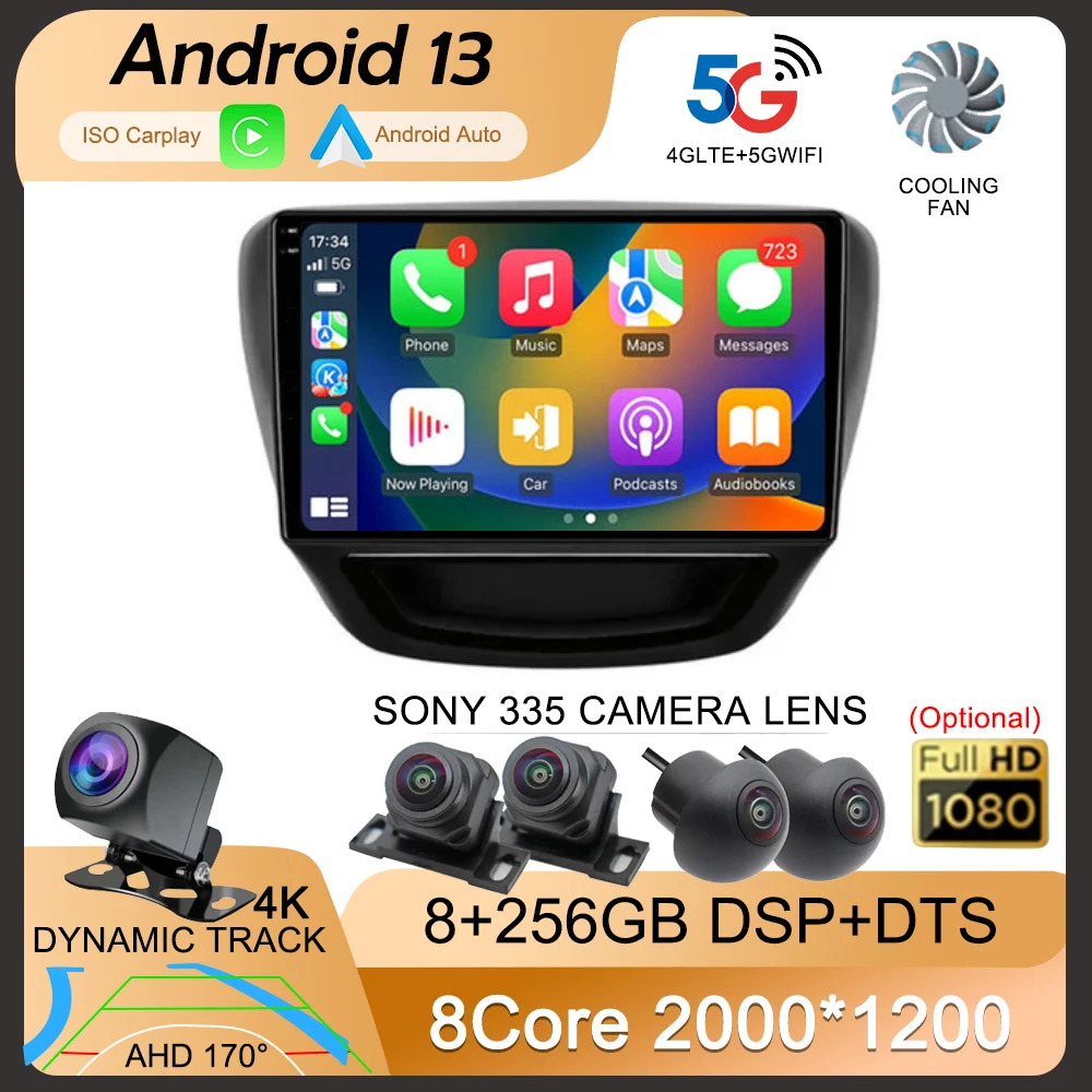 Android 13 For Chevrolet Cavalier 2016 2017 2018 Car Radio Multimedia Stereo Video Player Navigation GPS 4G WIFI QLED 360 Camera
Android 13 For Chevrolet Cavalier 2016 2017 2018 Car Radio Multimedia Stereo Video Player Navigation GPS 4G WIFI QLED 360 Camera
