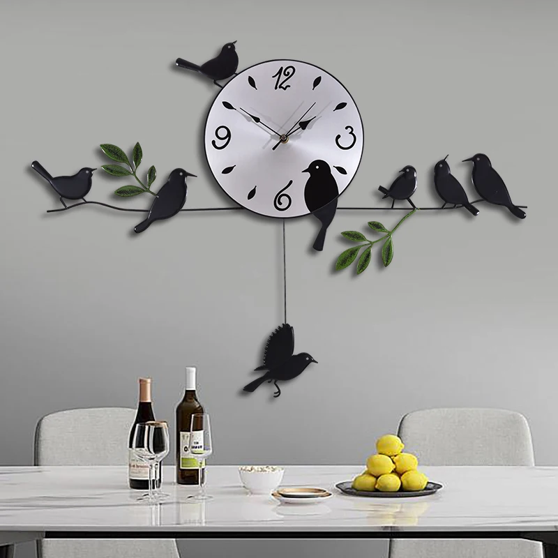 Minimalist Fashion Clock Wall Cartoon Restaurant Nordic Creative Silent Wall Clocks Design Relogio De Parede Home Decoration
Minimalist Fashion Clock Wall Cartoon Restaurant Nordic Creative Silent Wall Clocks Design Relogio De Parede Home Decoration