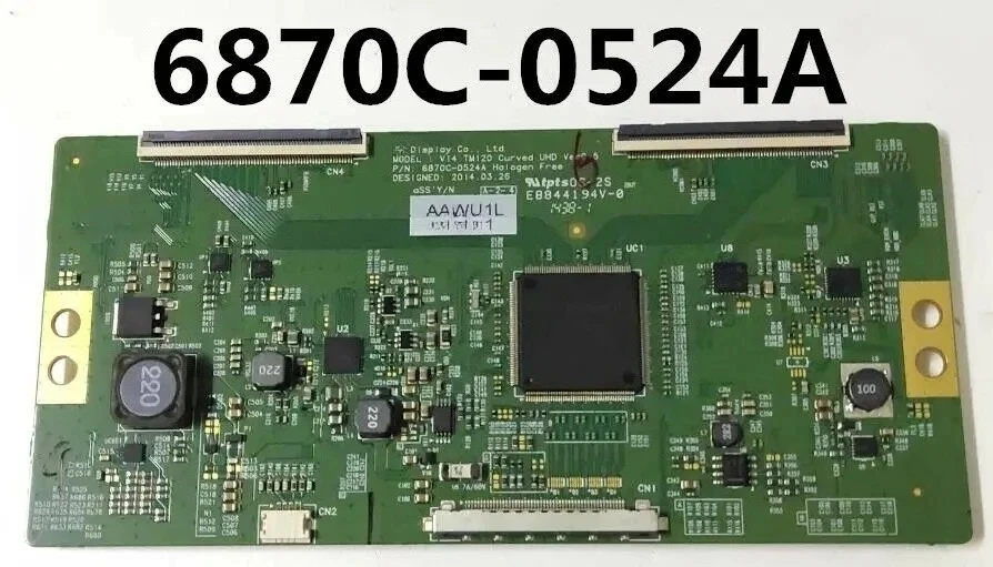 6870C-0524A T-con Board 6871L-3918B For LG TV 65UC970V 65UC970V-ZA Logic Board V14 TM120 Curved UHD Ver0.5 65inch
6870C-0524A T-con Board 6871L-3918B For LG TV 65UC970V 65UC970V-ZA Logic Board V14 TM120 Curved UHD Ver0.5 65inch