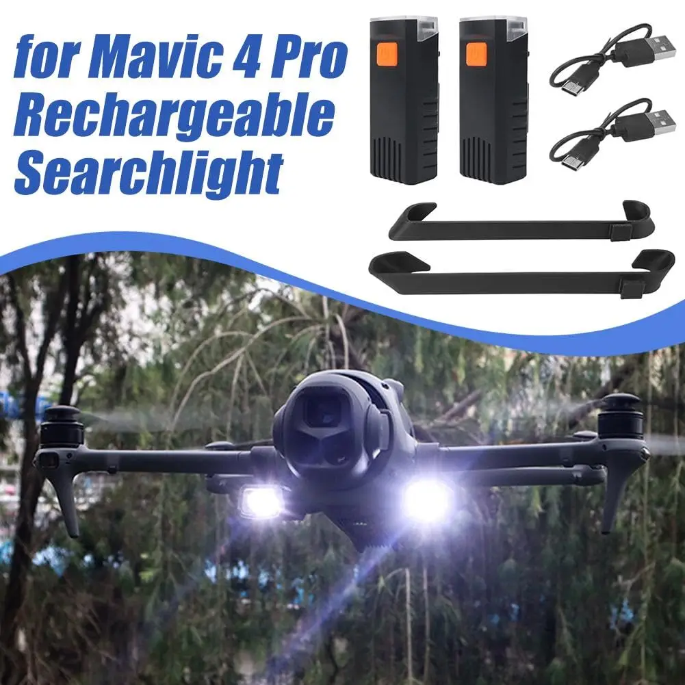 Rechargeable Search Light with Bracket for DJI Mavic 4 Pro LED Night Flight Light 300mAh Rechargeable Drone Accessories Parts
Rechargeable Search Light with Bracket for DJI Mavic 4 Pro LED Night Flight Light 300mAh Rechargeable Drone Accessories Parts
