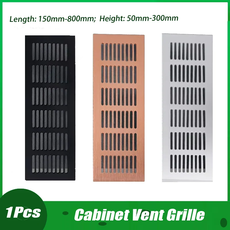 Alloy Breathable Mesh Rectangular Flat Ventilation air Vent cabinet, Wardrobe Decorative Air vent Grille Width 50-150 Silver
Alloy Breathable Mesh Rectangular Flat Ventilation air Vent cabinet, Wardrobe Decorative Air vent Grille Width 50-150 Silver