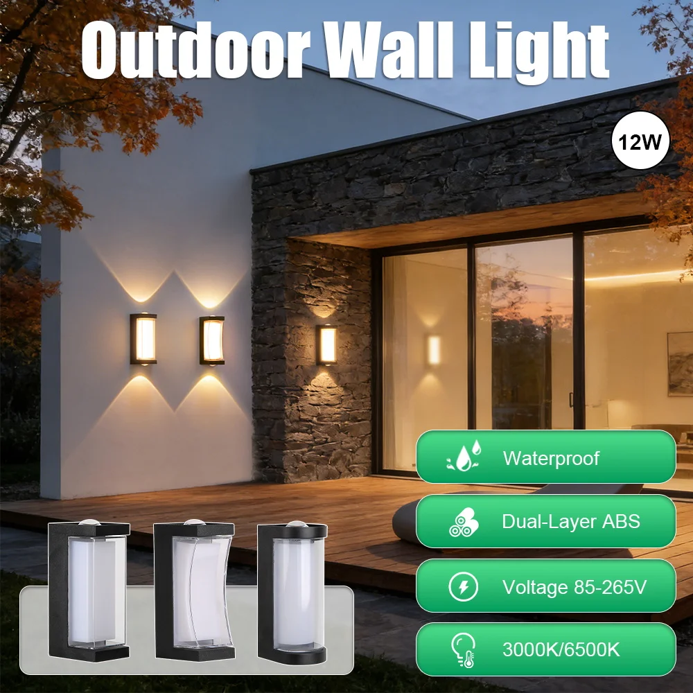 12W LED Wall Lamp 110-220V Waterproof Outdoor Indoor Wall Light Bedroom Bedside Living Room Stairs Porch Sconce Lighting
12W LED Wall Lamp 110-220V Waterproof Outdoor Indoor Wall Light Bedroom Bedside Living Room Stairs Porch Sconce Lighting