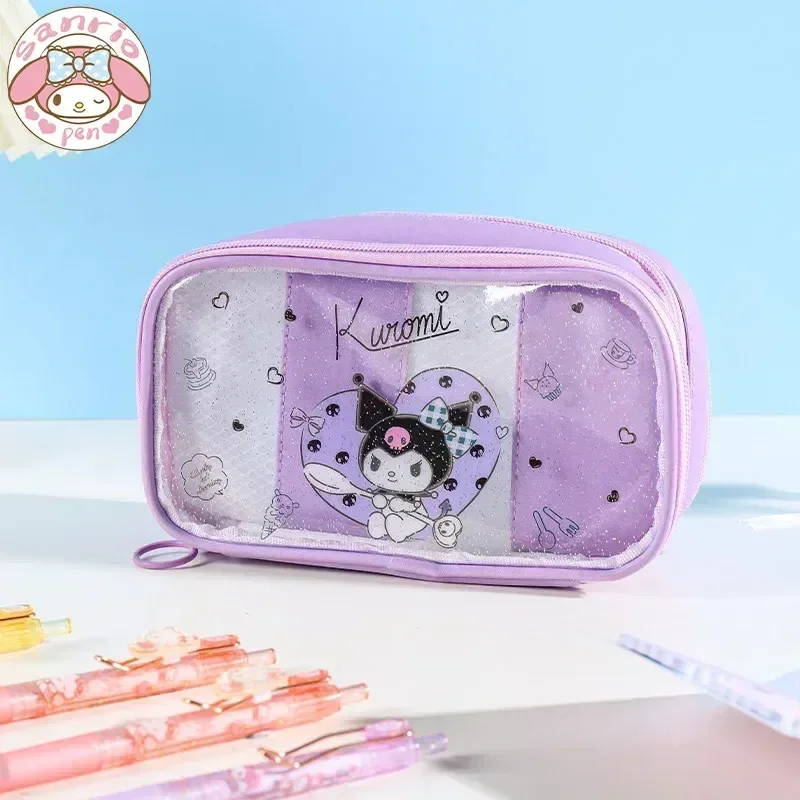 Sanrio Transparent Pencil Case Japanese Kuromi Cinnamorollins Cute Pvc Pencil Case Student Stationery Storage School Awards
Sanrio Transparent Pencil Case Japanese Kuromi Cinnamorollins Cute Pvc Pencil Case Student Stationery Storage School Awards