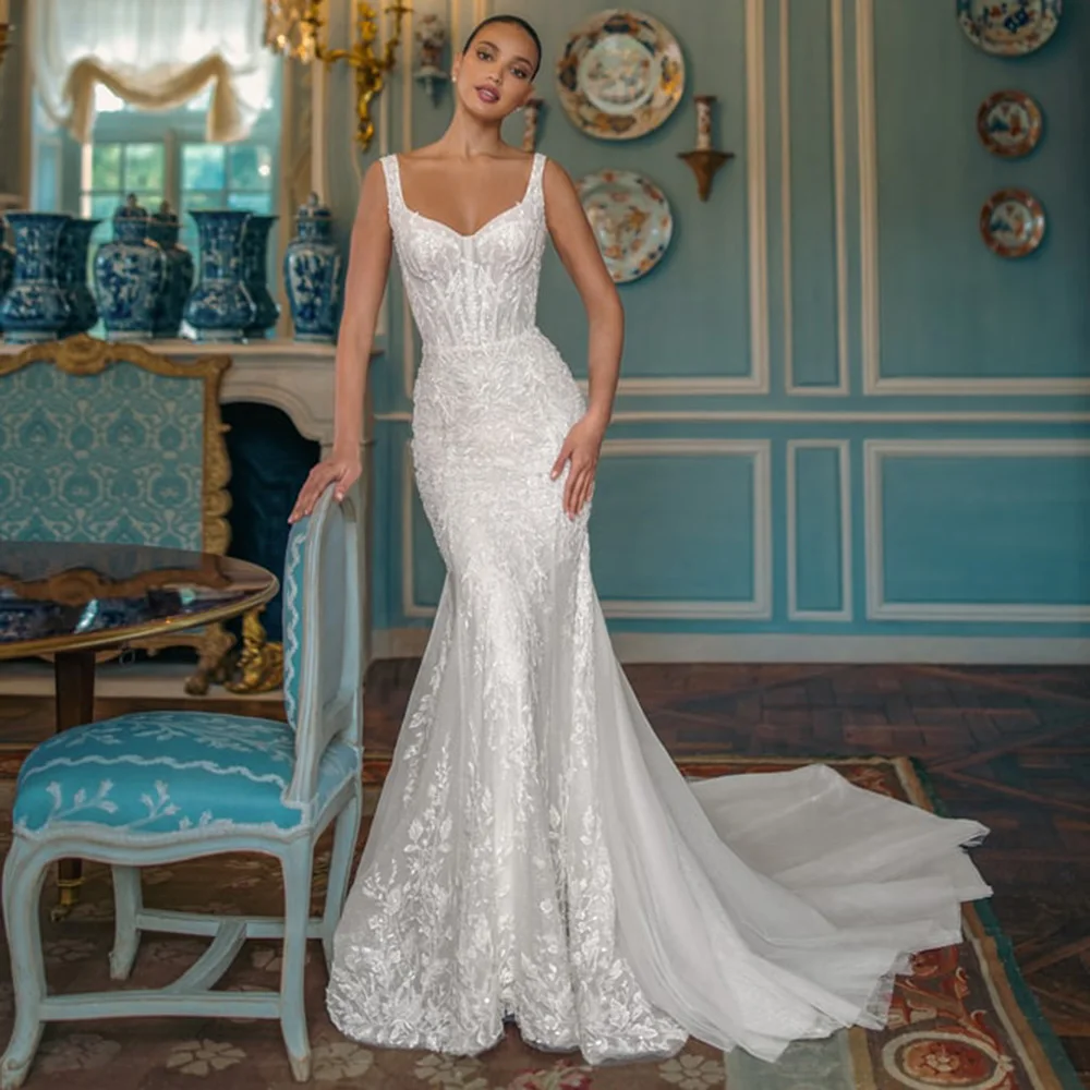 Gorgeous Lace Wedding Dresses Removable Skirt Bridal Gown Detachable Backless Mermaid Bride Dress Bohemian Robe de Mariee
Gorgeous Lace Wedding Dresses Removable Skirt Bridal Gown Detachable Backless Mermaid Bride Dress Bohemian Robe de Mariee