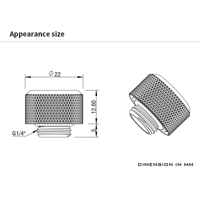 Barrow Hard Tube Fittings Rigid Pipe Connector, Water Cooling System Build TFYKN-T14, G1/4 ''OD 14mm, 10x14mm, 12x14mm
Barrow Hard Tube Fittings Rigid Pipe Connector, Water Cooling System Build TFYKN-T14, G1/4 ''OD 14mm, 10x14mm, 12x14mm