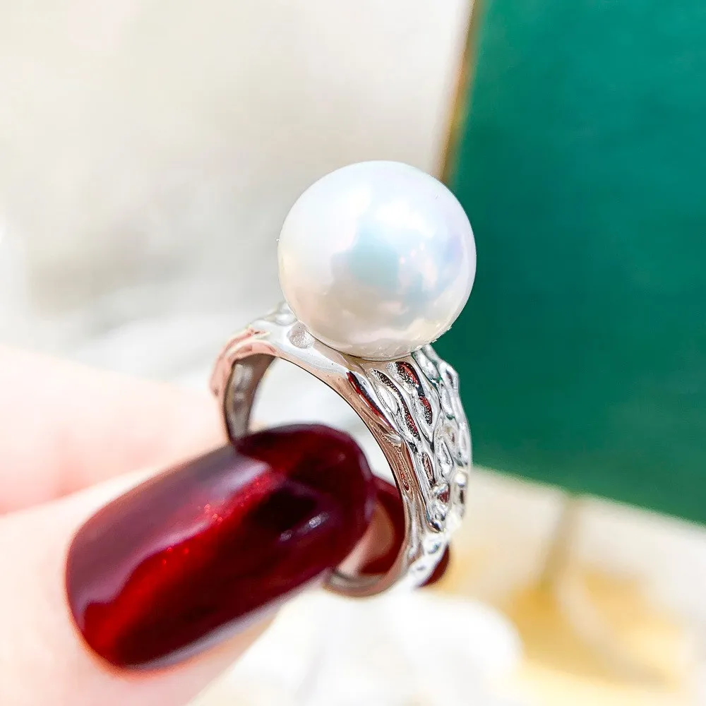 DIY Pearl Ring Accessories S925 Sterling Silver Ring Empty Set Fashion Gold Silver Jewelry Set Fit 10-13mm Circle Z379
DIY Pearl Ring Accessories S925 Sterling Silver Ring Empty Set Fashion Gold Silver Jewelry Set Fit 10-13mm Circle Z379