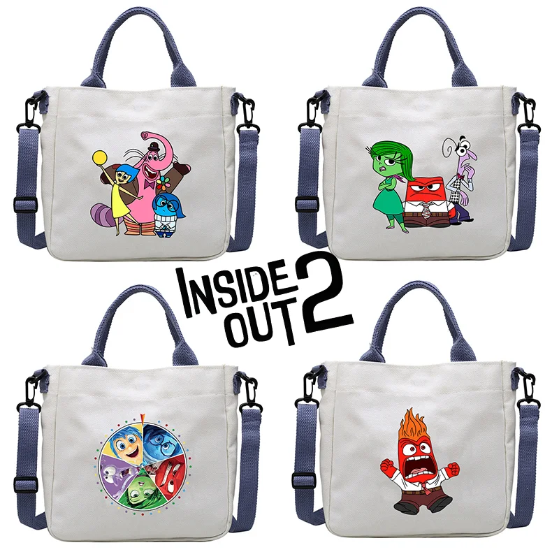 Inside Out 2, холщовая сумка-тоут с мультяшным принтом, большая вместительная сумка на плечо, женская модная холщовая сумка через плечо
Inside Out 2, холщовая сумка-тоут с мультяшным принтом, большая вместительная сумка на плечо, женская модная холщовая сумка через плечо