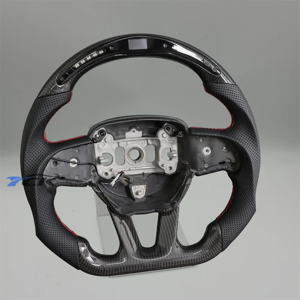 LED steering wheels for car Carbon Fiber Black Leather For 2015 2016 2017 2018 2019 2020 2021 2022 Dodge Charger Challenger SRT
LED steering wheels for car Carbon Fiber Black Leather For 2015 2016 2017 2018 2019 2020 2021 2022 Dodge Charger Challenger SRT