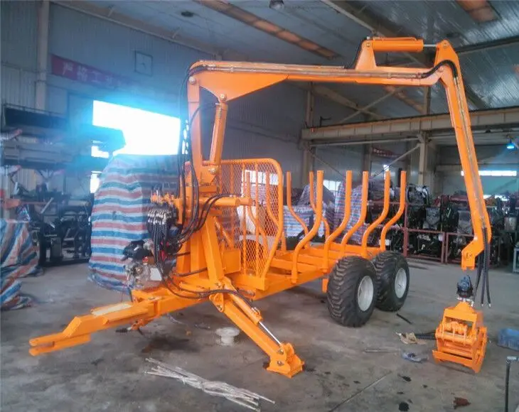 Customized Forest Log Trailer With Crane For Tractor
Customized Forest Log Trailer With Crane For Tractor