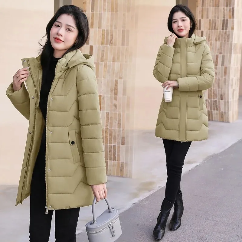 Cotton-Padded Jacket Thickened Warm Ladies Parkas Winter New Long Slim Warm Cotton Padded Coat To Wear Outerwear Women Tops
Cotton-Padded Jacket Thickened Warm Ladies Parkas Winter New Long Slim Warm Cotton Padded Coat To Wear Outerwear Women Tops