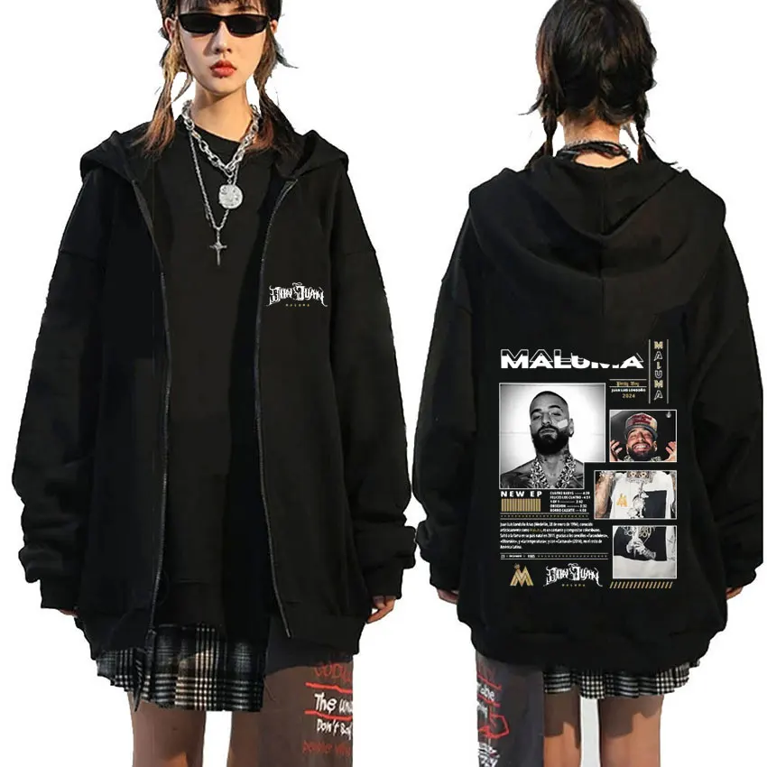 Rapper Maluma Music Album Cover Zipper Hoodie Men Women Casual Retro Oversized Zip Up Jacket Male Fashion Hip Hop Rap Streetwear
Rapper Maluma Music Album Cover Zipper Hoodie Men Women Casual Retro Oversized Zip Up Jacket Male Fashion Hip Hop Rap Streetwear