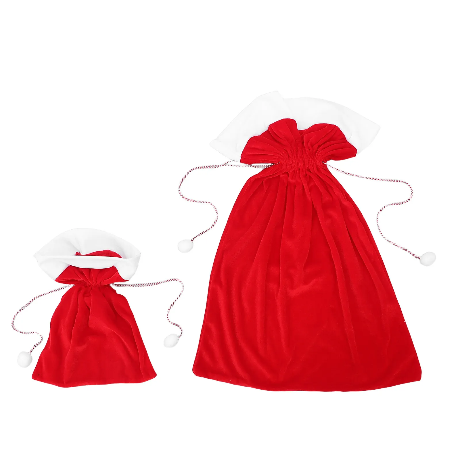 2Pcs Red Santa Drawstring Gift Bag Pleuche Material Ample Space Christmas Present Sack Holiday Goodie Bags Candy Packaging Pouch
2Pcs Red Santa Drawstring Gift Bag Pleuche Material Ample Space Christmas Present Sack Holiday Goodie Bags Candy Packaging Pouch