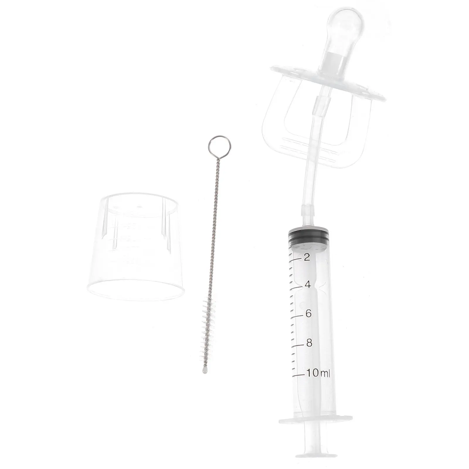 Baby Medicine Tool Multifunctional Transparent Nipple Baby Medicine Feeder Pacifier Safe Silicone PP Material Feeding Kit
Baby Medicine Tool Multifunctional Transparent Nipple Baby Medicine Feeder Pacifier Safe Silicone PP Material Feeding Kit
