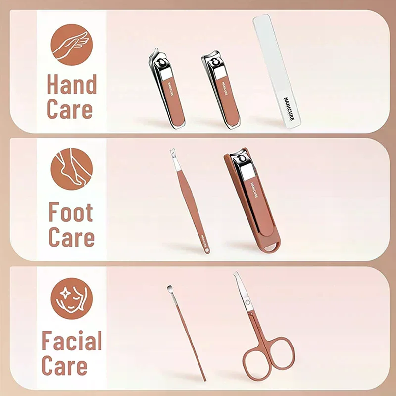 8-in-1 Nail Care Tool Kit Professional Manicure Pedicure Set with Nail Clipper Cutter for Home Salon
8-in-1 Nail Care Tool Kit Professional Manicure Pedicure Set with Nail Clipper Cutter for Home Salon