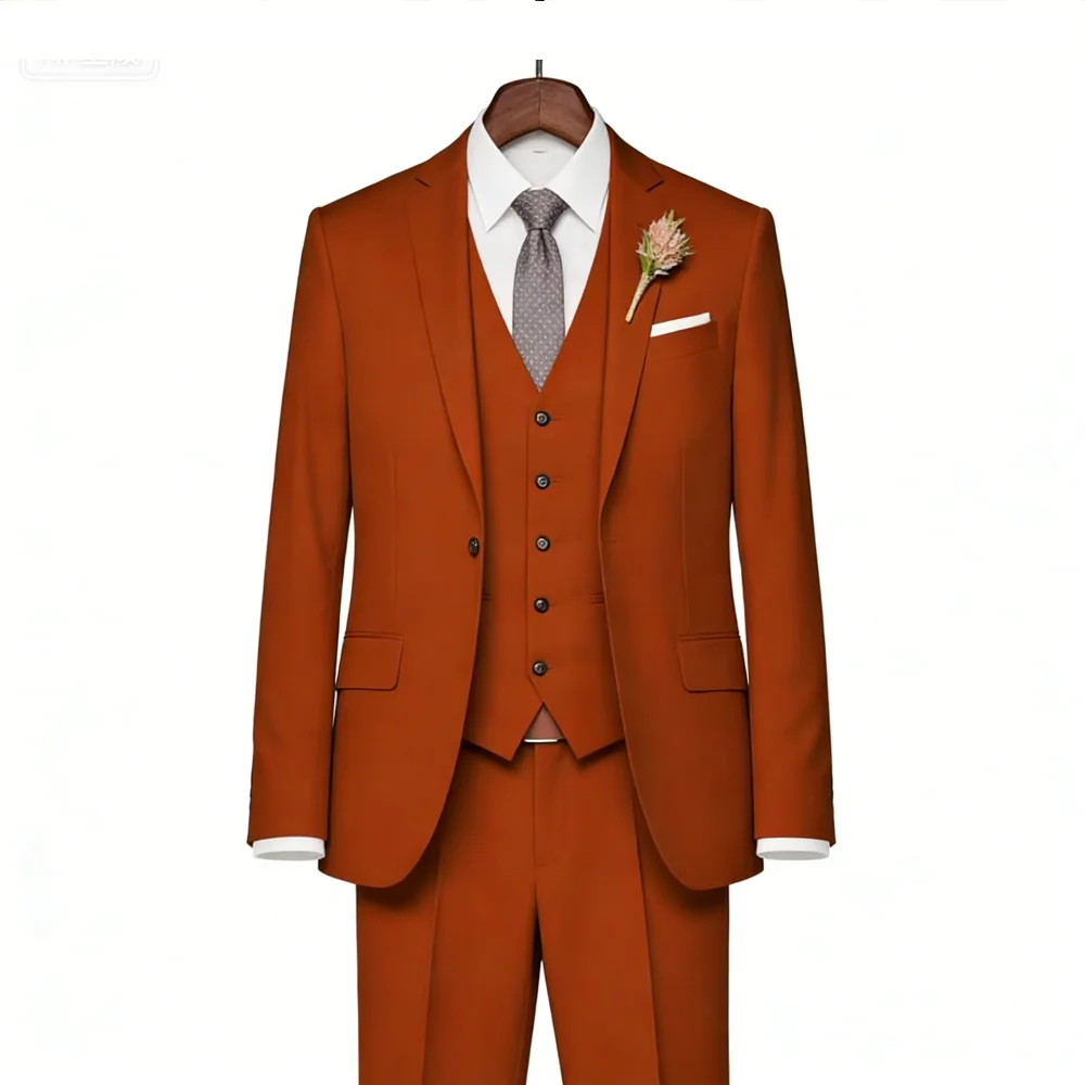 Men's Elegant Pink Peak Lapel Tuxedo 3-Piece Set with Blazer Vest And Pants for Formal Business Prom Grooming
Men's Elegant Pink Peak Lapel Tuxedo 3-Piece Set with Blazer Vest And Pants for Formal Business Prom Grooming