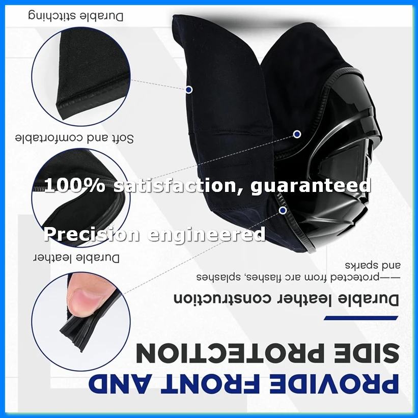 2 Pcs Welding Helmet Cover and Helmet Bib Set, Welding Accessories with Fit Seal for Welding Neck Protection-A07G
2 Pcs Welding Helmet Cover and Helmet Bib Set, Welding Accessories with Fit Seal for Welding Neck Protection-A07G