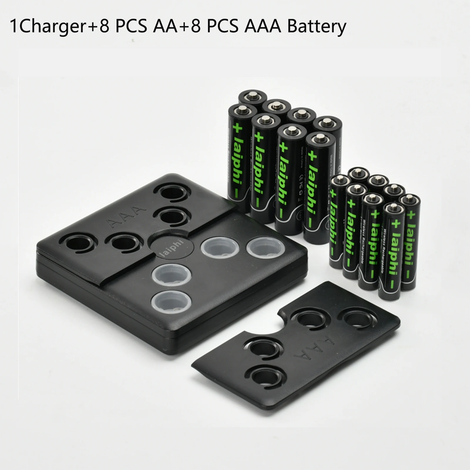 Laiphi Rechargeable Lithium AA Batteries, 8-Pack 1.5V Lithium Battery AA 3000mWh with USB-C Fast Lithium Battery Charger
Laiphi Rechargeable Lithium AA Batteries, 8-Pack 1.5V Lithium Battery AA 3000mWh with USB-C Fast Lithium Battery Charger