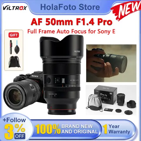VILTROX AF 50mm F1.4 Pro FE Full-Frame Standard Auto focus Lens Large Aperture for Sony E a7SIII a7III a7RIV A9 ZVE1
