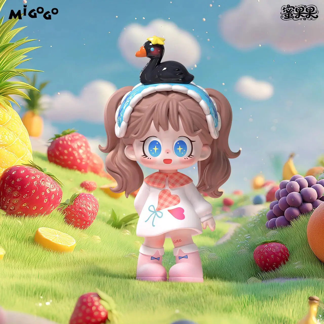 Коллекционная фигурка Kawai Milay Honey Girl из серии Honey Fruit: миниатюрная трендовая игрушка для девочек, настольное украшение, подарок на день рождения для детей
Коллекционная фигурка Kawai Milay Honey Girl из серии Honey Fruit: миниатюрная трендовая игрушка для девочек, настольное украшение, подарок на день рождения для детей
