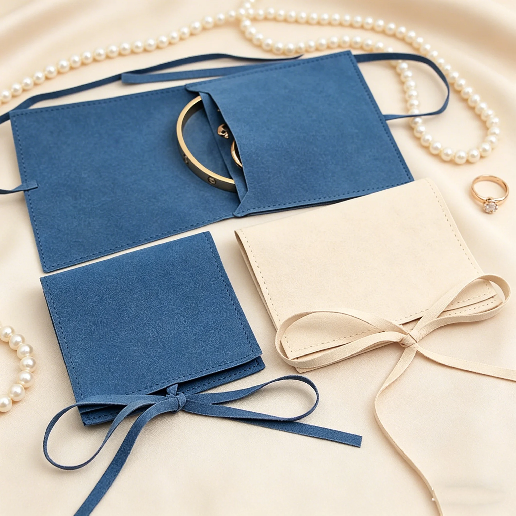 50Pcs/Lot Custom Small Thick Microfiber Suede Jewelry Pouch with Embossing logo
50Pcs/Lot Custom Small Thick Microfiber Suede Jewelry Pouch with Embossing logo