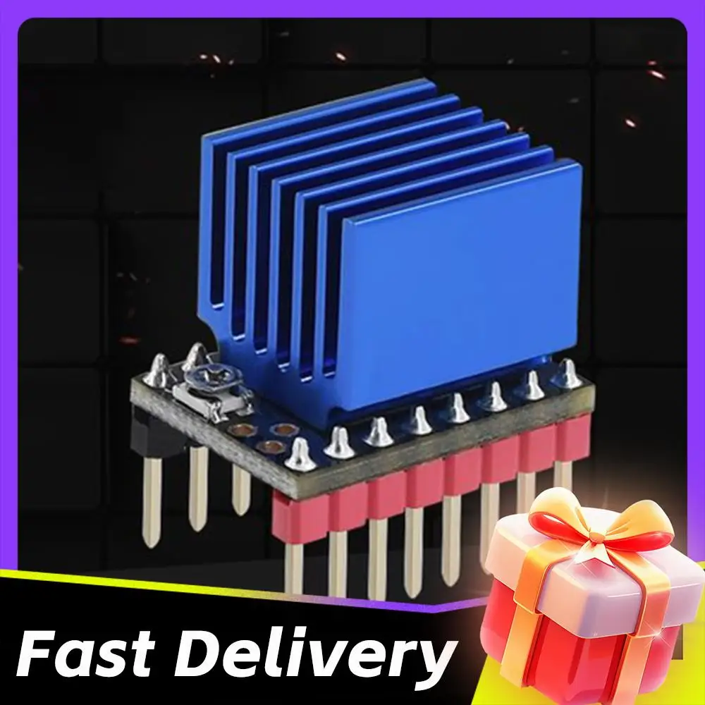 Драйвер шагового двигателя TMC2209 V2.0, 2.5А пиковый ток, бесшумный, с поддержкой режимов Step/Dir и UART для 3D-принтеров SKR V1.3/1.4
Драйвер шагового двигателя TMC2209 V2.0, 2.5А пиковый ток, бесшумный, с поддержкой режимов Step/Dir и UART для 3D-принтеров SKR V1.3/1.4