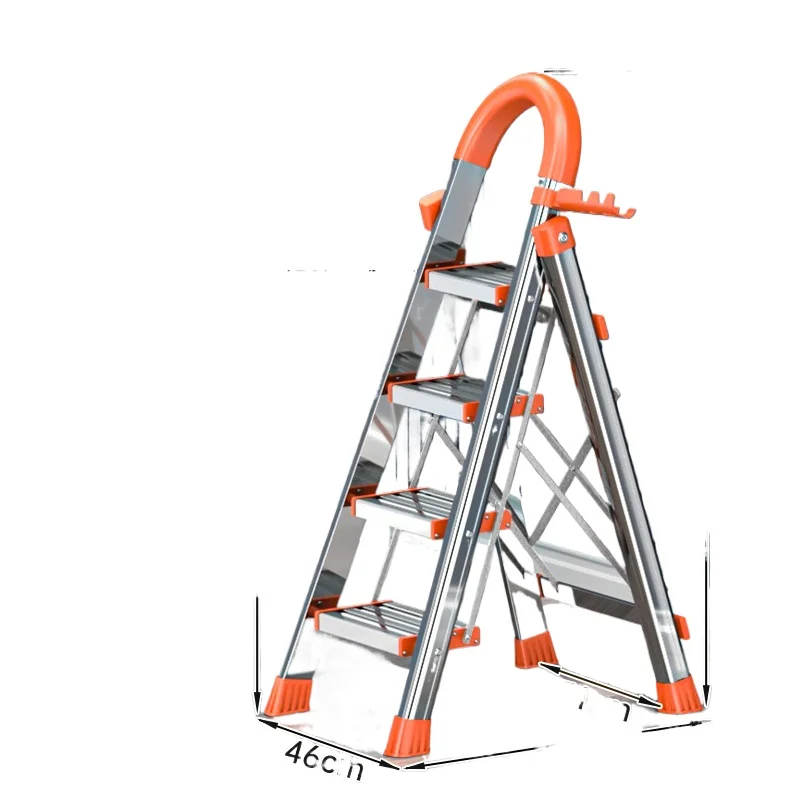 Stainless steel household folding ladder Thickened herringbone ladder Multifunctional three four five step engineering ladder
Stainless steel household folding ladder Thickened herringbone ladder Multifunctional three four five step engineering ladder