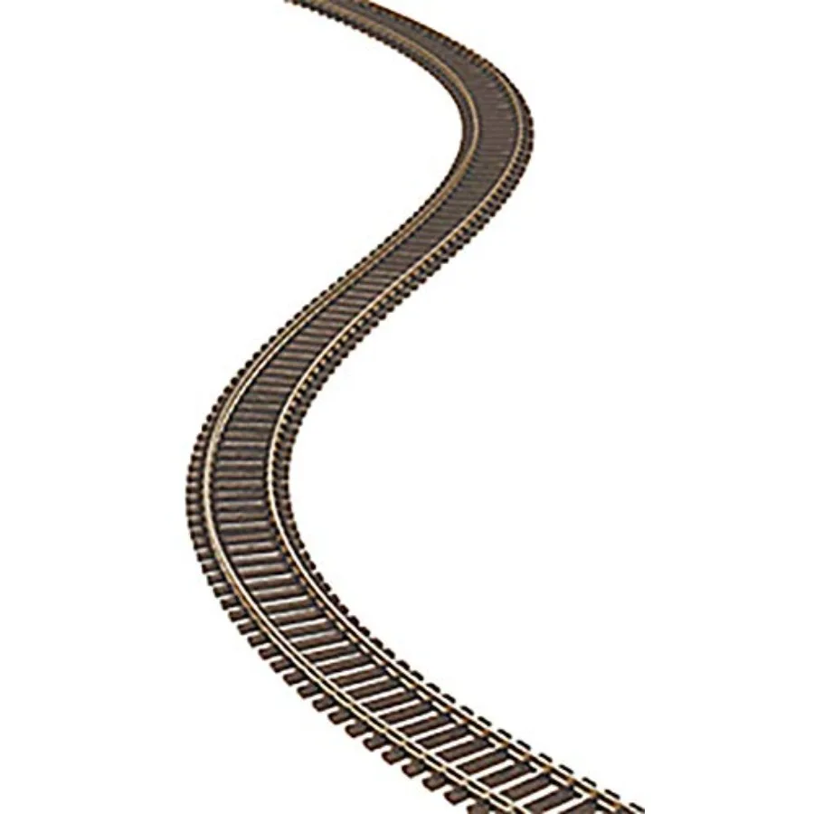 HO scale train track for model railroading, nickel silver material, silver color, super-flexible design, 36-inch length, Code 1
HO scale train track for model railroading, nickel silver material, silver color, super-flexible design, 36-inch length, Code 1