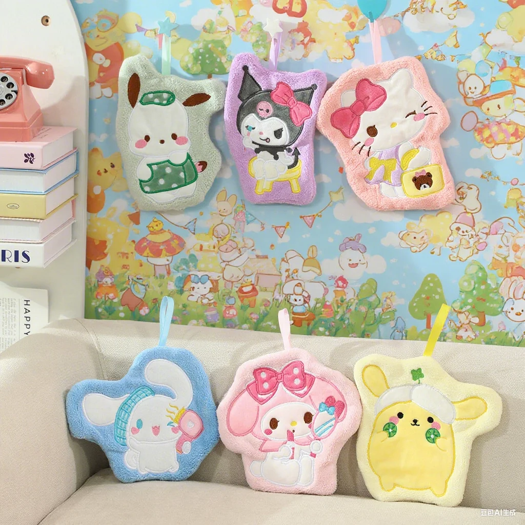 Sanrio Plush Hello Kitty Kuromi Hand Towel Melody Pochacco Soft Bathroom Kitchen Towel Quick Drying Water Absorbent Coral Fleece
Sanrio Plush Hello Kitty Kuromi Hand Towel Melody Pochacco Soft Bathroom Kitchen Towel Quick Drying Water Absorbent Coral Fleece