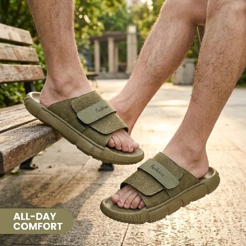 Summer Men Fashionable Slippers Brand English-style Thick-soled One-piece Lightweight Comfortable Beach Flip-flops Sizes 38-45
Summer Men Fashionable Slippers Brand English-style Thick-soled One-piece Lightweight Comfortable Beach Flip-flops Sizes 38-45