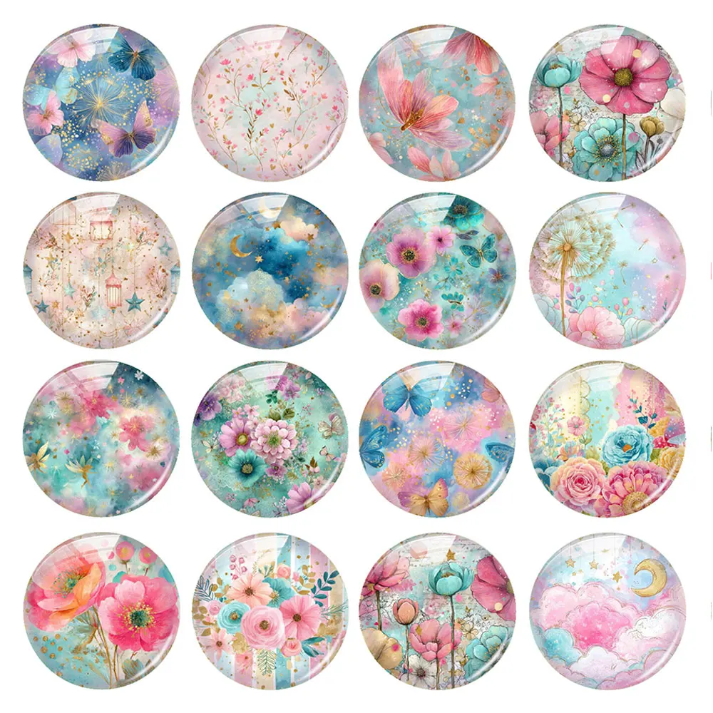 Random Mixed Round/Oval/Square Dreamy Blue Gold Floral Watercolor Photo Glass Cabochon Flatback Demo Cameo For Diy Jewelry Makin
Random Mixed Round/Oval/Square Dreamy Blue Gold Floral Watercolor Photo Glass Cabochon Flatback Demo Cameo For Diy Jewelry Makin