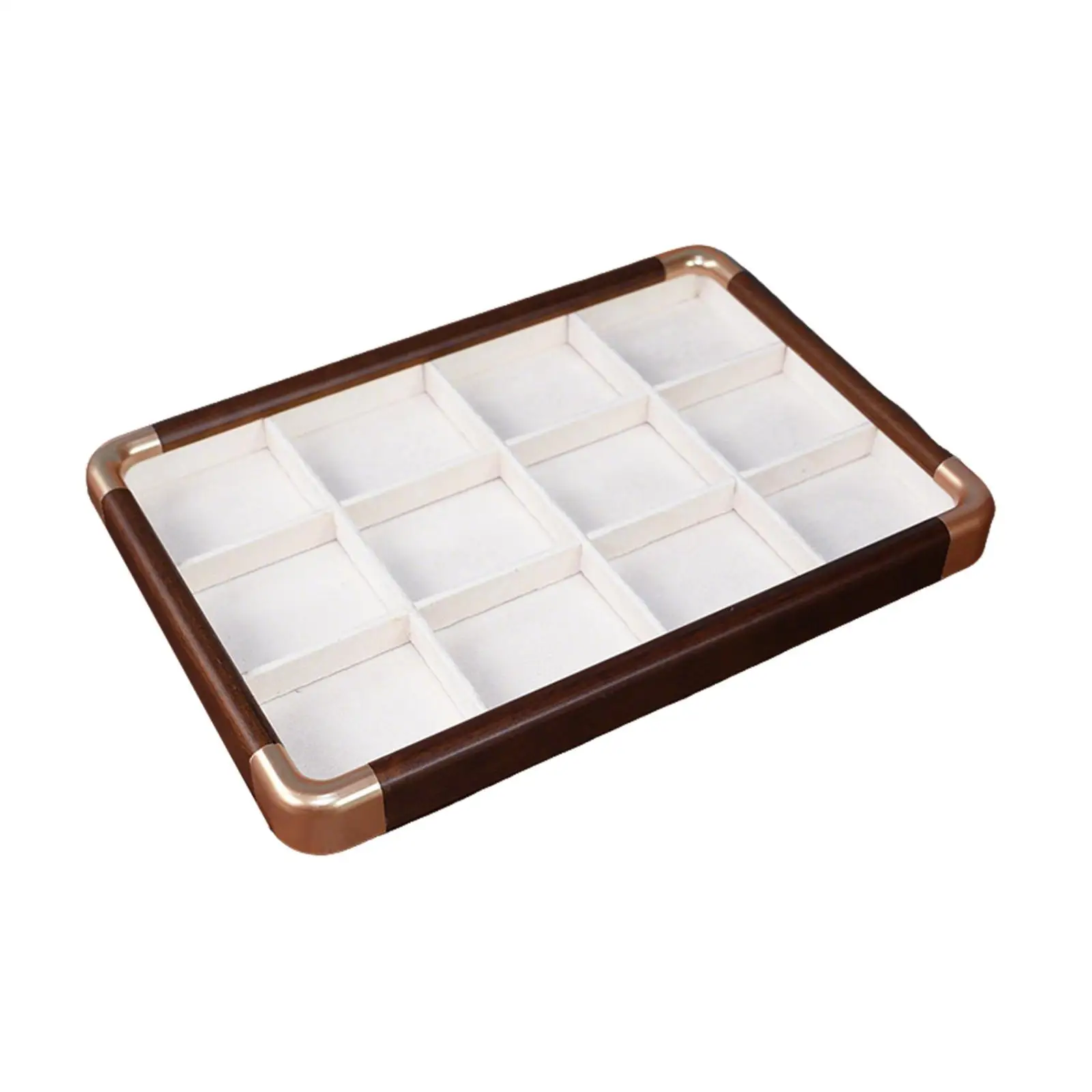Jewelry Tray Decorative Lightweight Velvet 12 Grid Showcase Trinket Bracelet Display Organizer Watch Case for Dresser Store
Jewelry Tray Decorative Lightweight Velvet 12 Grid Showcase Trinket Bracelet Display Organizer Watch Case for Dresser Store