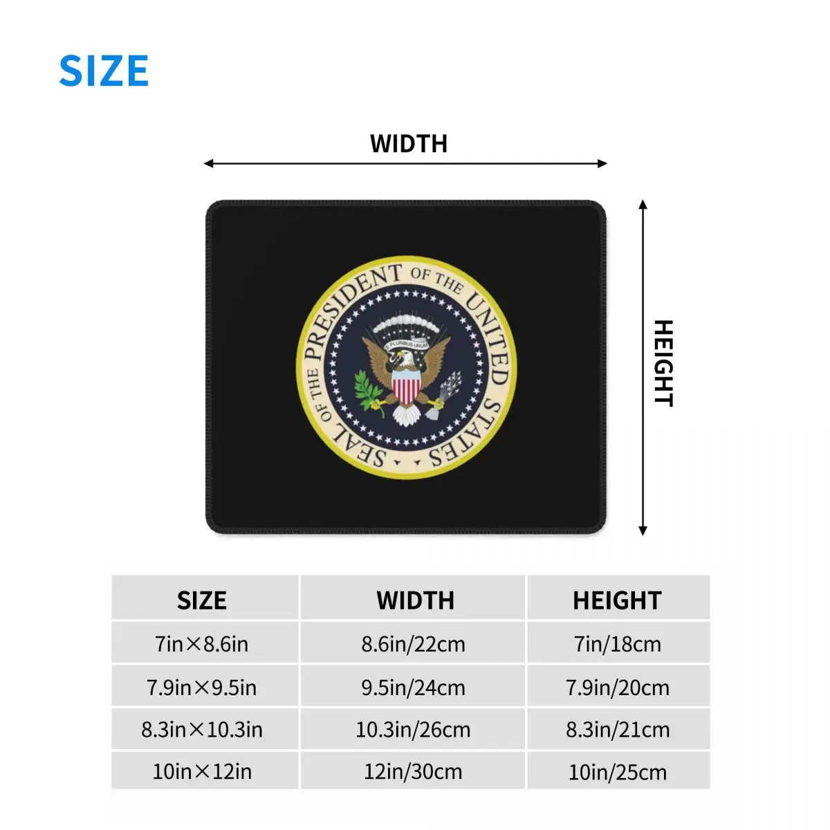 Multi-size Mouse Pad Seal Of The President Of The United States Gamer PC Laptop Mats Keyboard Carpet Computer Gaming
Multi-size Mouse Pad Seal Of The President Of The United States Gamer PC Laptop Mats Keyboard Carpet Computer Gaming