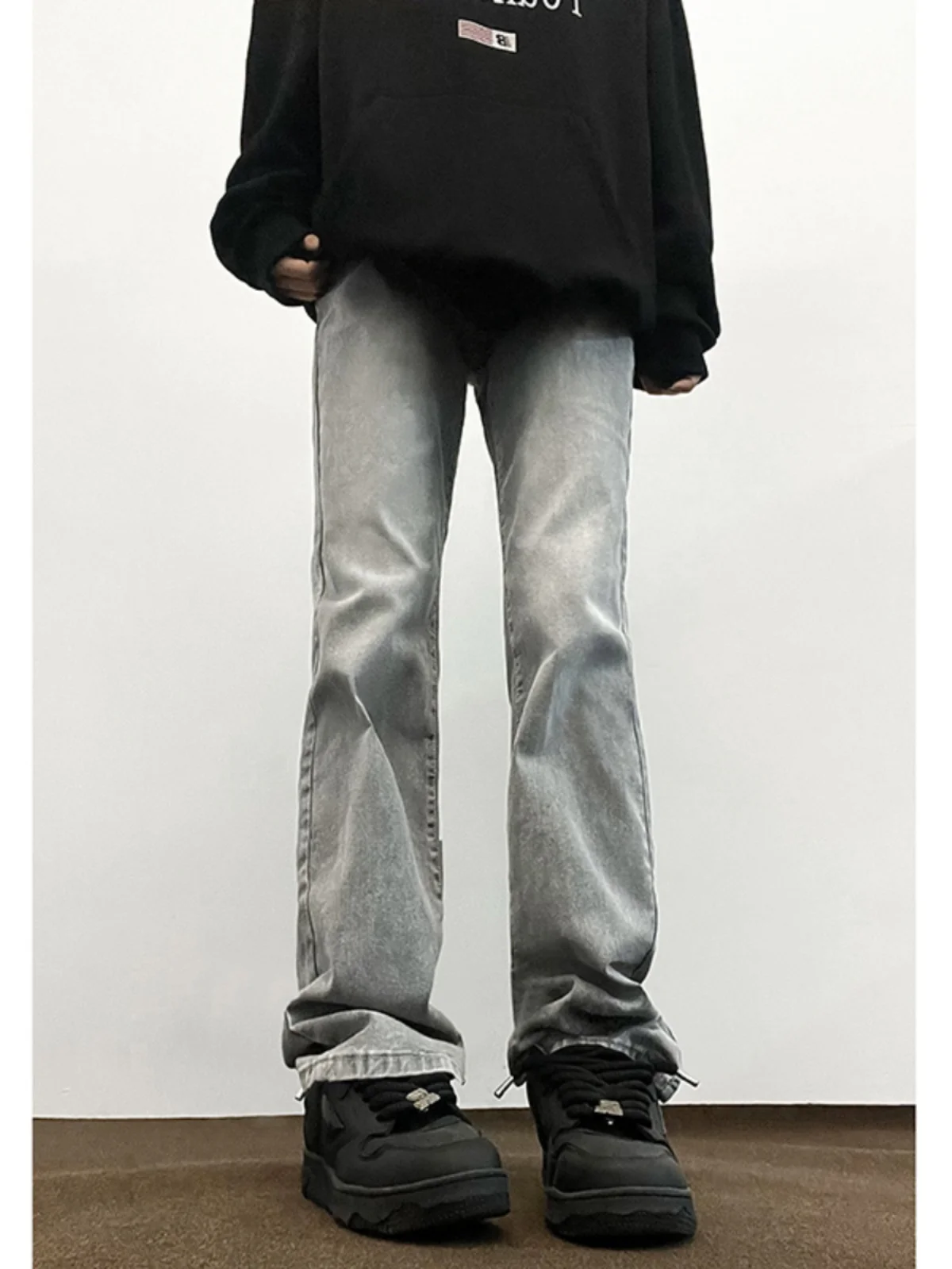 Men's Belted Fce Lined Denim Jeans Cement Color Autumn Winter Straight Leg High Street Cleanfit Trousers American Sle
Men's Belted Fce Lined Denim Jeans Cement Color Autumn Winter Straight Leg High Street Cleanfit Trousers American Sle