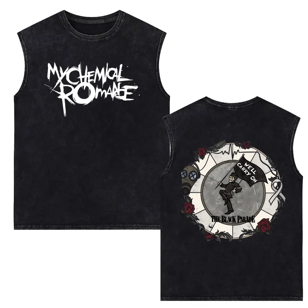 My Chemical Romance The Black Parade Vintage Washed Tank Tops T-shirt Men Women Clothing Punk Emo Rock Sleeveless Vest T Shirts
My Chemical Romance The Black Parade Vintage Washed Tank Tops T-shirt Men Women Clothing Punk Emo Rock Sleeveless Vest T Shirts