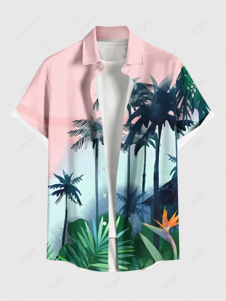 Men's Hawaiian Shirt 3D Printed Short Sleeved Button Down Lapel Shirt Oversized Tops Summer Holiday Casual Aloha Shirts for Men
Men's Hawaiian Shirt 3D Printed Short Sleeved Button Down Lapel Shirt Oversized Tops Summer Holiday Casual Aloha Shirts for Men