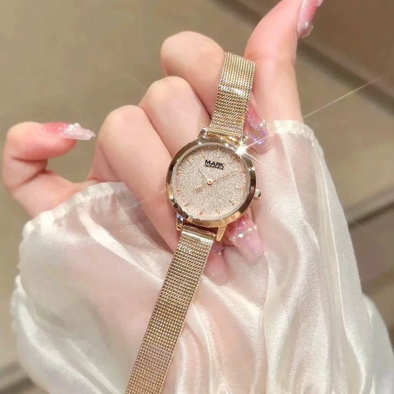 MARK FAIRWHALE 3800 Quartz Wristwatch Stainless Steel Mesh Rose Gold Waterproof Practical Elegant Women Watches
MARK FAIRWHALE 3800 Quartz Wristwatch Stainless Steel Mesh Rose Gold Waterproof Practical Elegant Women Watches