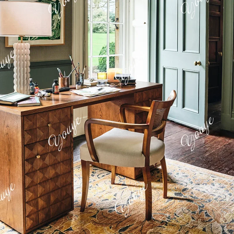 SX Medieval Solid Wood Writing Retro Style Silent Desk Home Desk Simple Modern Nordic Desk
SX Medieval Solid Wood Writing Retro Style Silent Desk Home Desk Simple Modern Nordic Desk