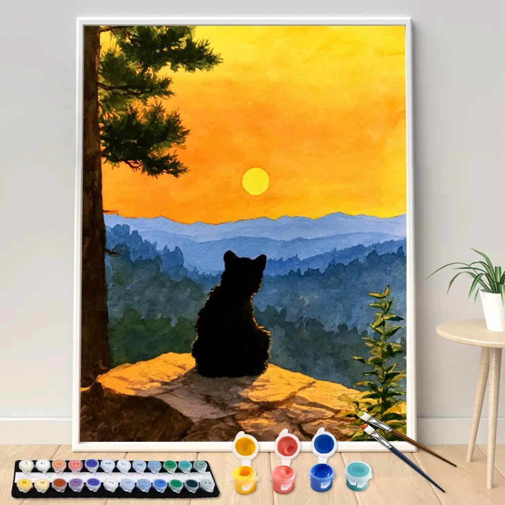Digital Acrylic Painting Kit DIY The Sunset and the Bear Art Canvas Hand Painted Home Decor Personalized Surprise Gift
Digital Acrylic Painting Kit DIY The Sunset and the Bear Art Canvas Hand Painted Home Decor Personalized Surprise Gift