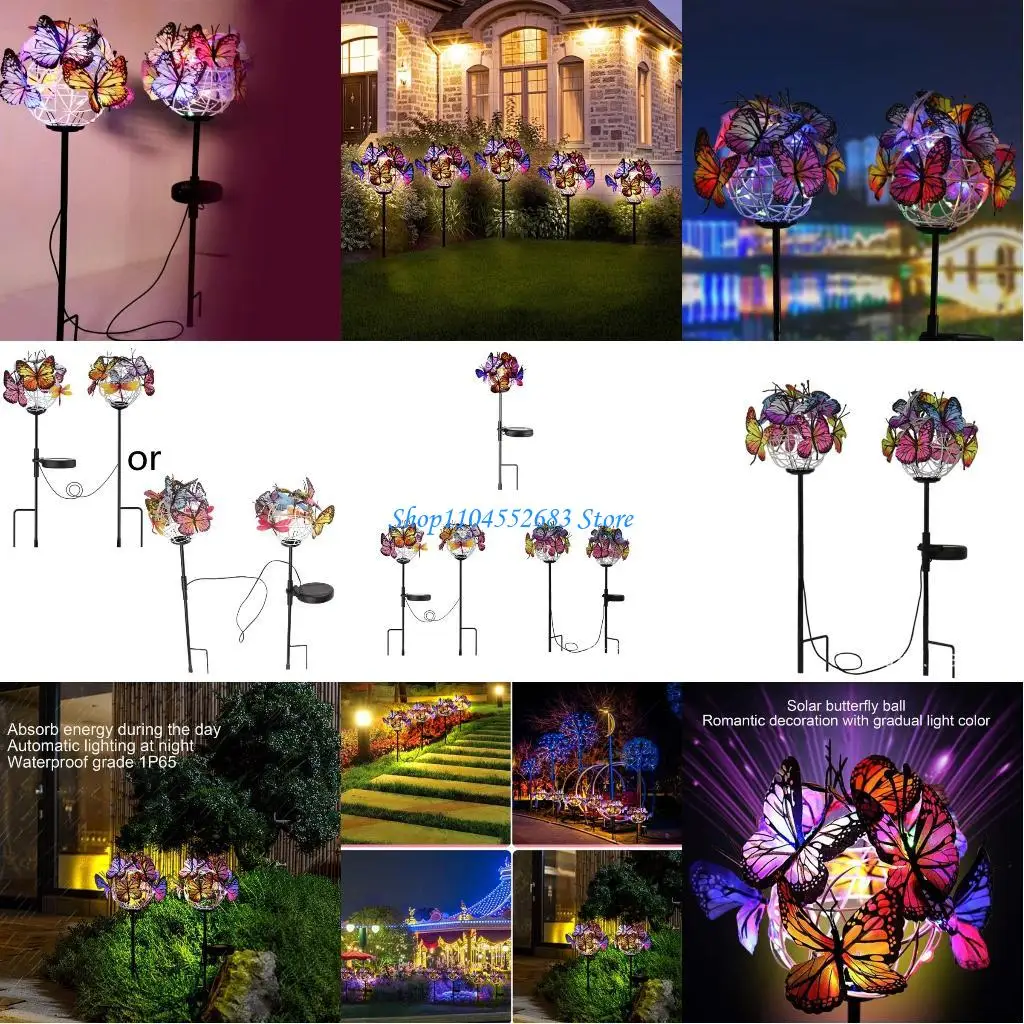 Y6GD Led Solar Light Outdoor Decorative Light Butterfly Balls Buried Garden Lawn Light Waterproof Landscape Garden Decoration
Y6GD Led Solar Light Outdoor Decorative Light Butterfly Balls Buried Garden Lawn Light Waterproof Landscape Garden Decoration