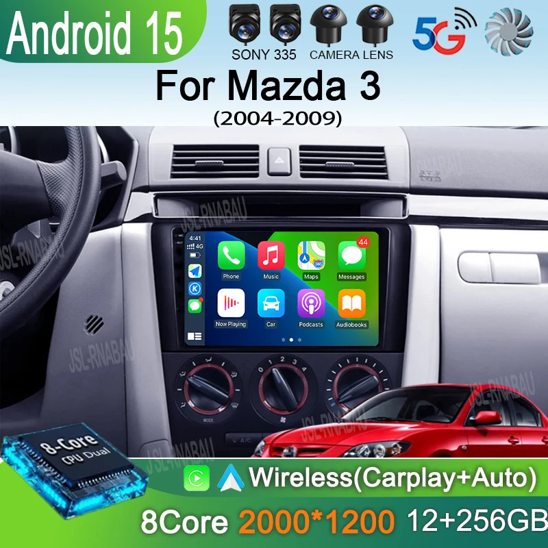 2 Din Car Radio Android 15 For Mazda 3 2004-2009 Multimedia Player Stereo Navigation with BOSE Carplay Speakers Head Unit Video
2 Din Car Radio Android 15 For Mazda 3 2004-2009 Multimedia Player Stereo Navigation with BOSE Carplay Speakers Head Unit Video