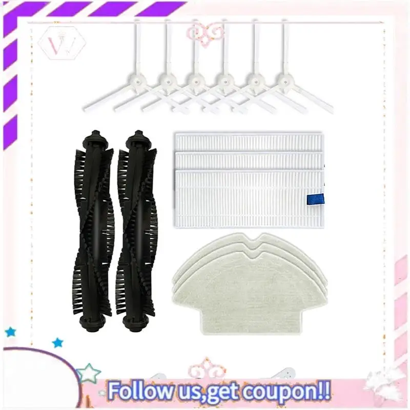 A50F-For Tefal Rowenta X-Plorer Serie 75 RG7687 Комплект сменных боковых щеток и тряпок для пылесоса
A50F-For Tefal Rowenta X-Plorer Serie 75 RG7687 Комплект сменных боковых щеток и тряпок для пылесоса