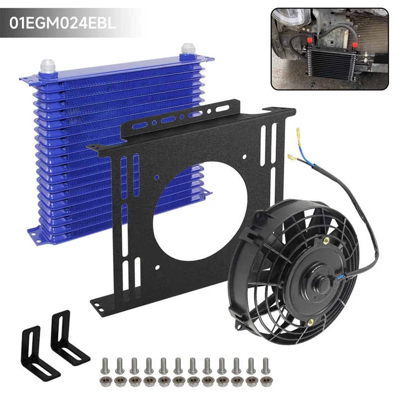 Универсальный 19-рядный масляный радиатор двигателя AN10 + комплект вентилятора 7 дюймов, новый комплект монтажных кронштейнов, черный/синий
Универсальный 19-рядный масляный радиатор двигателя AN10 + комплект вентилятора 7 дюймов, новый комплект монтажных кронштейнов, черный/синий