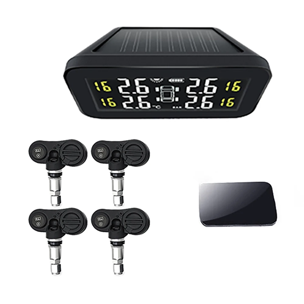 TPMS Solar Power Intelligent Wireless 4 Tire Smart Car Pressure Monitor System Accessories for Car (Internal
TPMS Solar Power Intelligent Wireless 4 Tire Smart Car Pressure Monitor System Accessories for Car (Internal