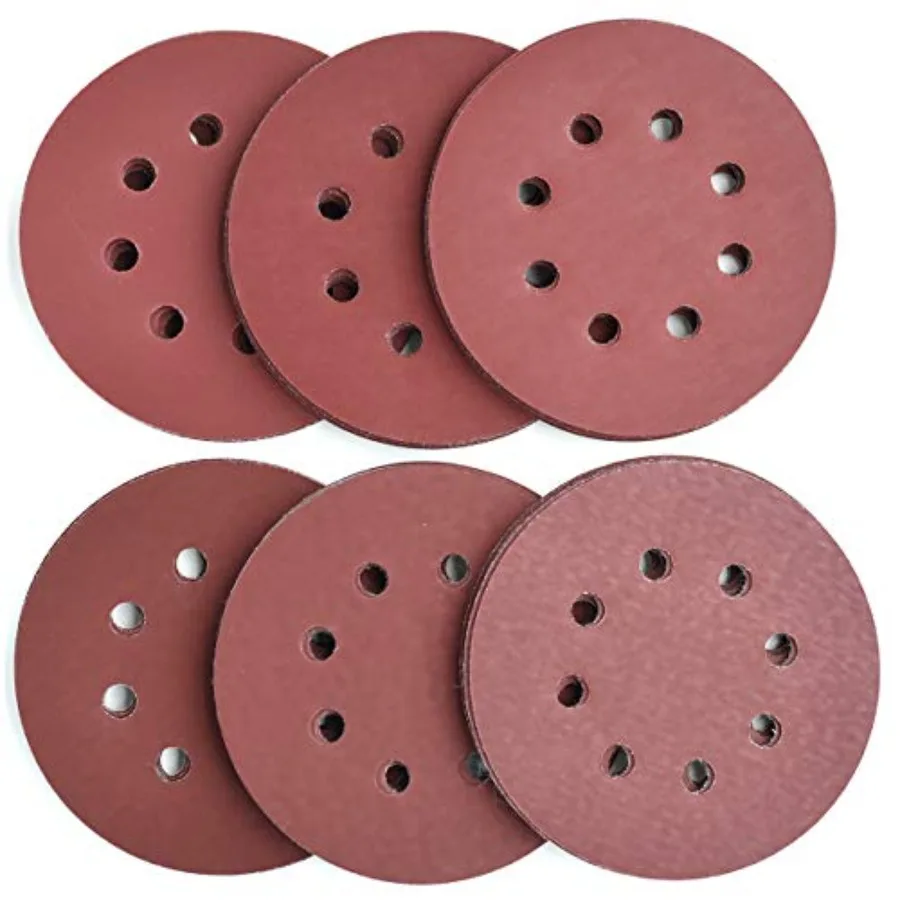 5-Inch 8-Hole Hook and Loop Sanding Discs, 600/800/1000/1200/1500/2000 Fine Grits Sandpaper for Random Orbit Sander, 60-Pack
5-Inch 8-Hole Hook and Loop Sanding Discs, 600/800/1000/1200/1500/2000 Fine Grits Sandpaper for Random Orbit Sander, 60-Pack