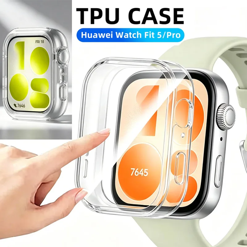 Case For Huawei Watch Fit 5 Fit 5Pro Full Screen Protector Soft TPU Protective Case Cover For Huawei Fit 3 Fit4 4Pro Accessories
Case For Huawei Watch Fit 5 Fit 5Pro Full Screen Protector Soft TPU Protective Case Cover For Huawei Fit 3 Fit4 4Pro Accessories