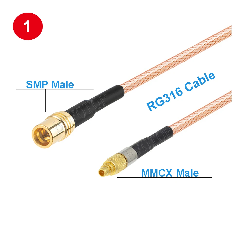 1PCS RG316 SMP to MMCX Jumper SMP Male to MMCX Female Jack / Male Plug Pigtail High Frequency 6Ghz RG-316 Cable BEVOTOP
1PCS RG316 SMP to MMCX Jumper SMP Male to MMCX Female Jack / Male Plug Pigtail High Frequency 6Ghz RG-316 Cable BEVOTOP
