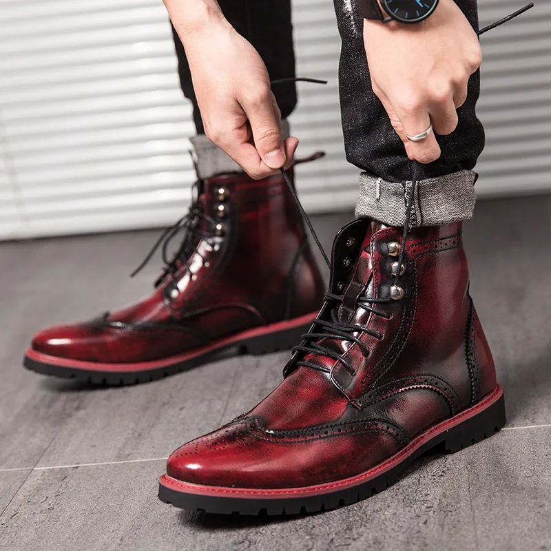 2024 Trendy Men's Boots Autumn and Winter New High-top Fashion Men's Shoes British Retro Casual Business Men's Boots
2024 Trendy Men's Boots Autumn and Winter New High-top Fashion Men's Shoes British Retro Casual Business Men's Boots
