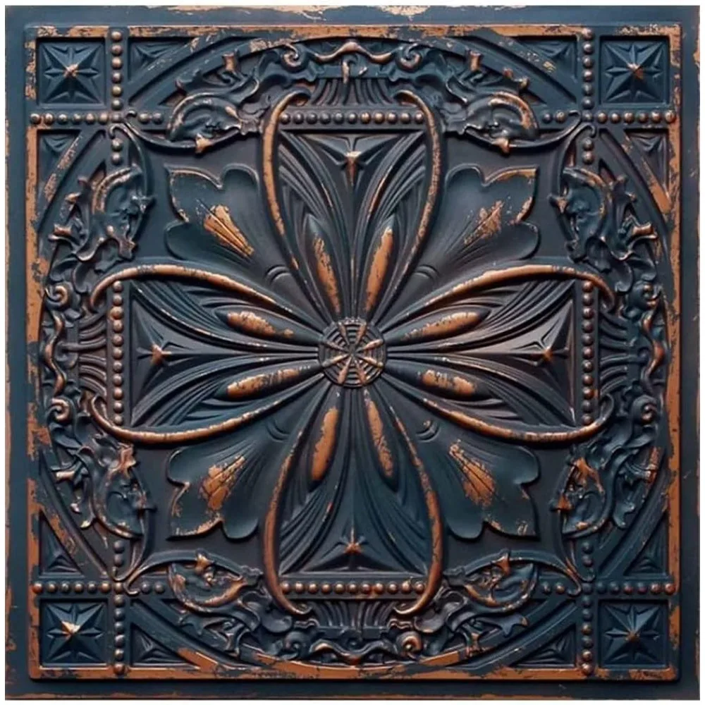 From Plain To Beautiful In Hours DCT10 Milan PVC 2' x 2' Lay-in or Glue-up Ceiling Tile (Covers / 40 sq.ft), Graphite Gold, 10 P
From Plain To Beautiful In Hours DCT10 Milan PVC 2' x 2' Lay-in or Glue-up Ceiling Tile (Covers / 40 sq.ft), Graphite Gold, 10 P