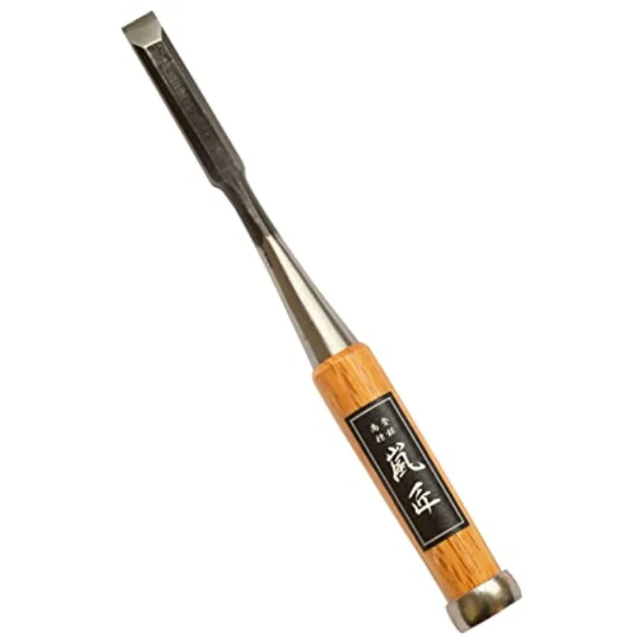 Japanese Chisel 1/2" Mortise Chisel Oire Nomi, Professional Wood Chisel for Woodworking, Japanese Red Oak Handle, Made in JAPAN
Japanese Chisel 1/2" Mortise Chisel Oire Nomi, Professional Wood Chisel for Woodworking, Japanese Red Oak Handle, Made in JAPAN